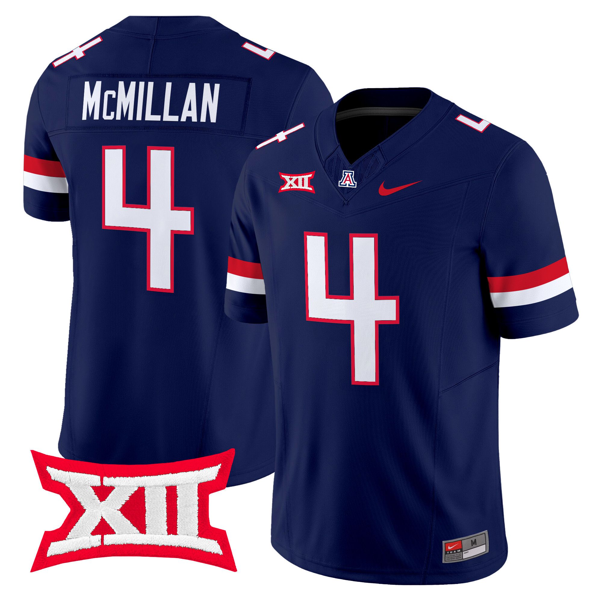 Men Arizona Wildcats #4 Mcmillan Blue Nike 2024 Vapor Limited NCAA Jersey style 1->more ncaa teams->NCAA Jersey
